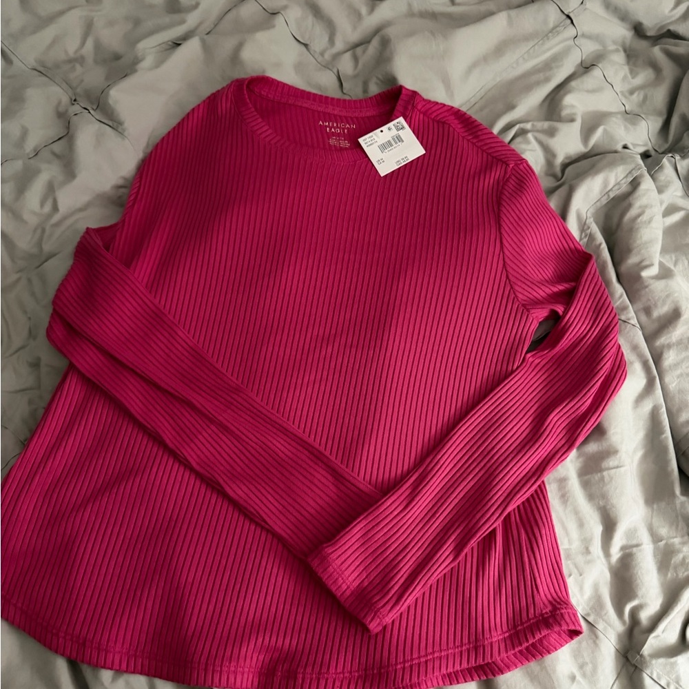 NWT Women's Pink Long Sleeve Top American Eagle